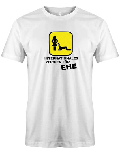 JGA Shirt Männer - Internationales Zeichen für Ehe