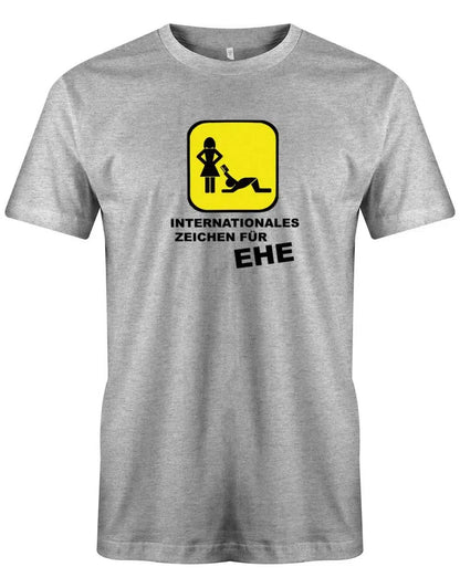 JGA Shirt Männer - Internationales Zeichen für Ehe
