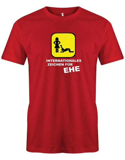 JGA Shirt Männer - Internationales Zeichen für Ehe