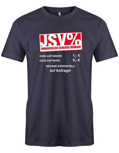 JGA Shirt Männer - JSV - Junggesellen Schluss Verkauf