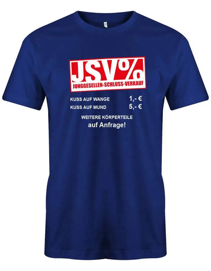 JGA Shirt Männer - JSV - Junggesellen Schluss Verkauf