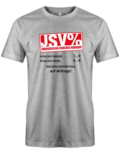 JGA Shirt Männer - JSV - Junggesellen Schluss Verkauf