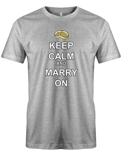 JGA Shirt Männer - Keep Calm and Marry on