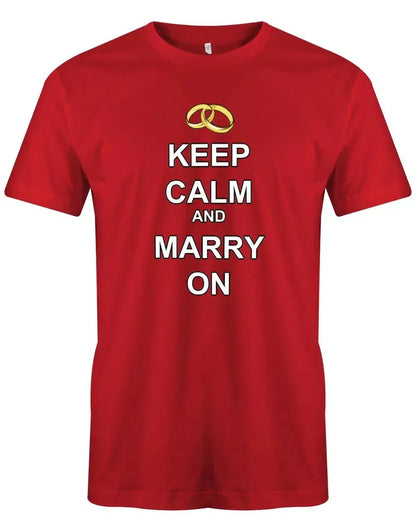 JGA Shirt Männer - Keep Calm and Marry on