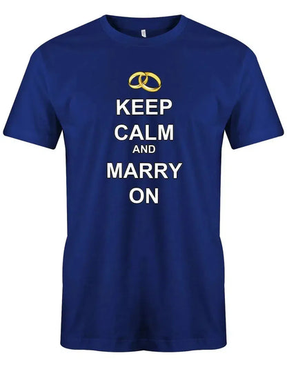 JGA Shirt Männer - Keep Calm and Marry on