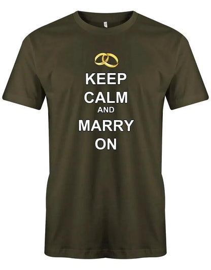 JGA Shirt Männer - Keep Calm and Marry on