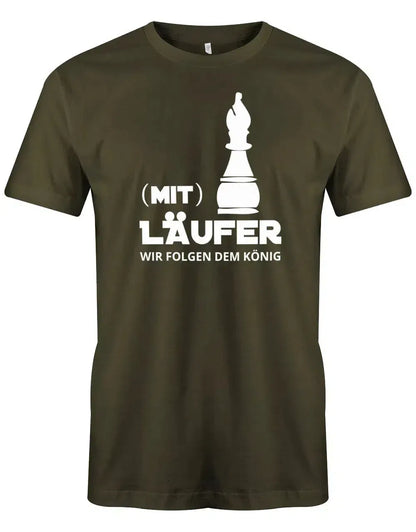 JGA T-Shirt Männer – Schachmotiv – Wir folgen dem König