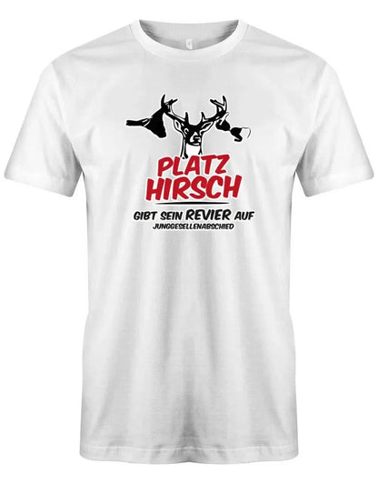 JGA Shirt Männer - Platzhirsch gibt sein Revier auf