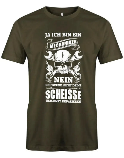 Ja ich bin Mechaniker - Nein nicht umsonst - Herren T-Shirt