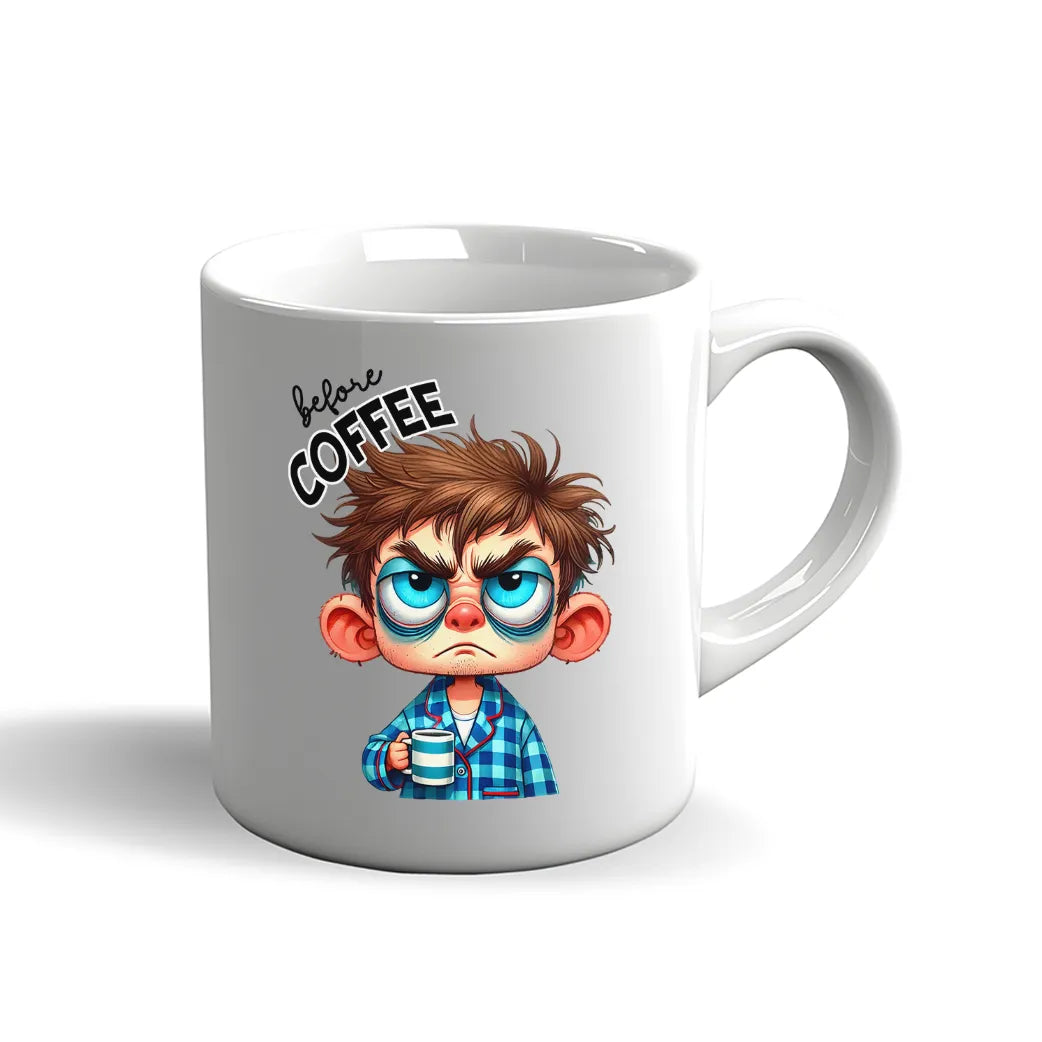 Stimmungswechsel Tasse – Morgenmuffel Vor dem Kaffee