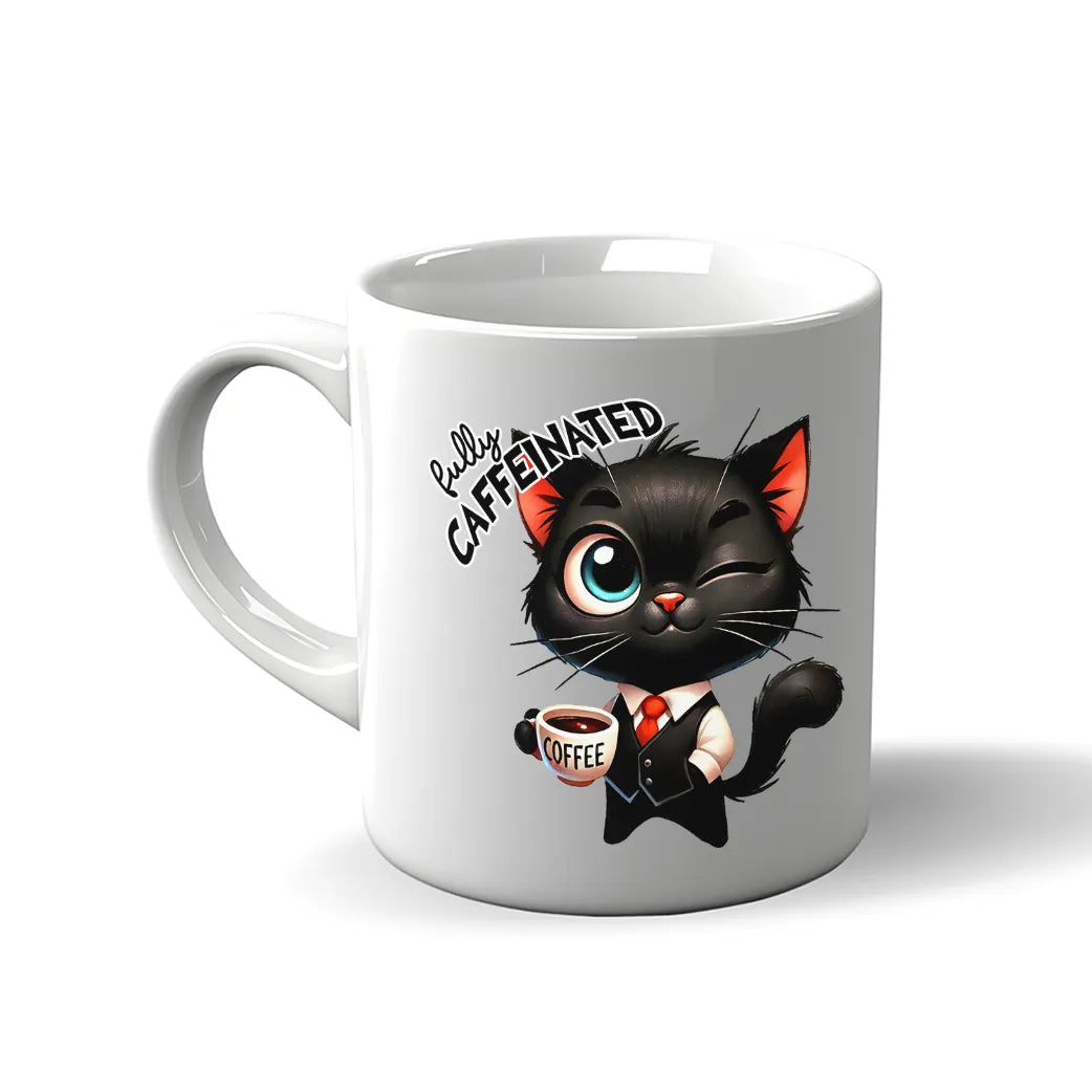 Stimmungswechsel Tasse – Schwarze Katze Nach dem Kaffee