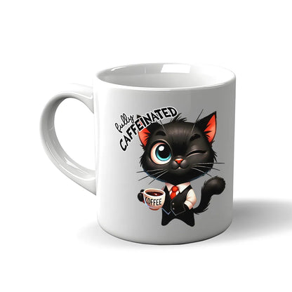 Stimmungswechsel Tasse – Schwarze Katze Nach dem Kaffee