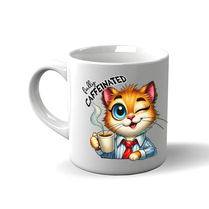 Stimmungswechsel Tasse – Katze Nach dem Kaffee