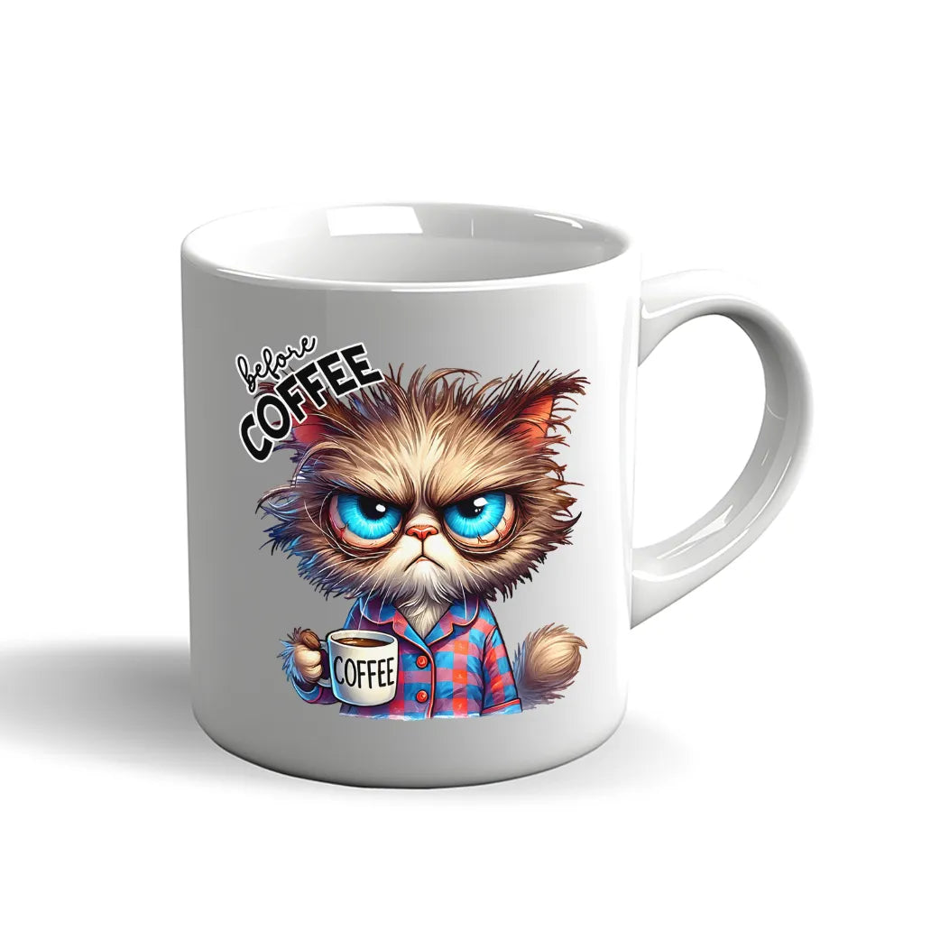 Stimmungswechsel Tasse – Katze Vor dem Kaffee