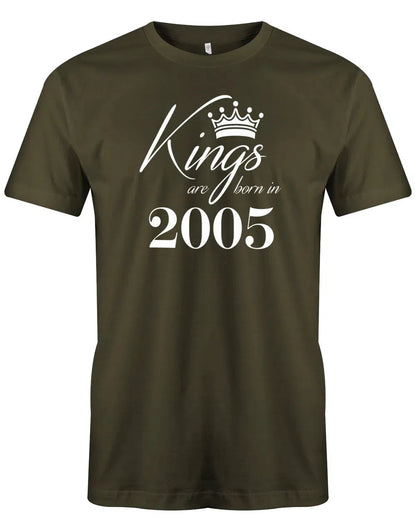 Kings are born in 2005 - 18 Geburtstag Shirt Junge