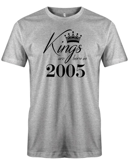 Kings are born in 2005 - 18 Geburtstag Shirt Junge