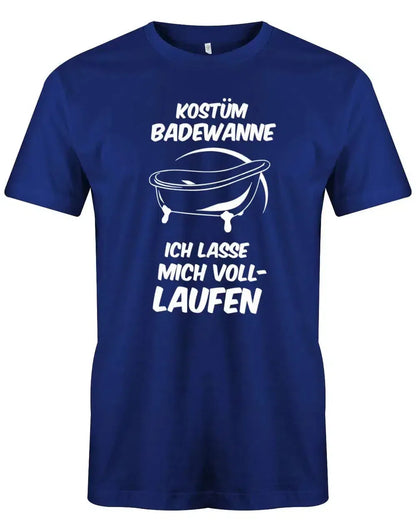 Kostüm Badewanne - Ich lasse mich vollaufen - Karneval - Herren T-Shirt