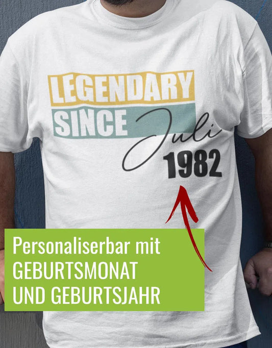 Legendary since GEBURTSMONAT und GEBURTSJAHR - Geburtstag - Herren T-Shirt