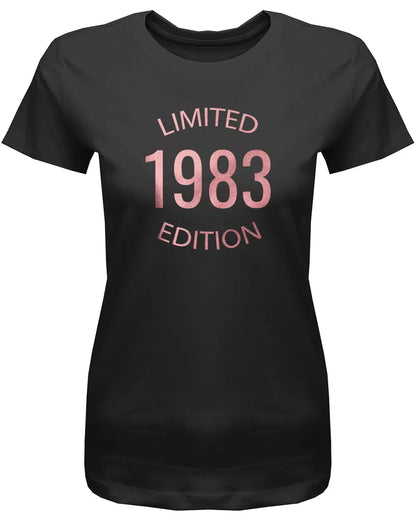 Limited Edition 1983 Gold Rosegold - Jahrgang 1983 Geschenk Frauen Shirt