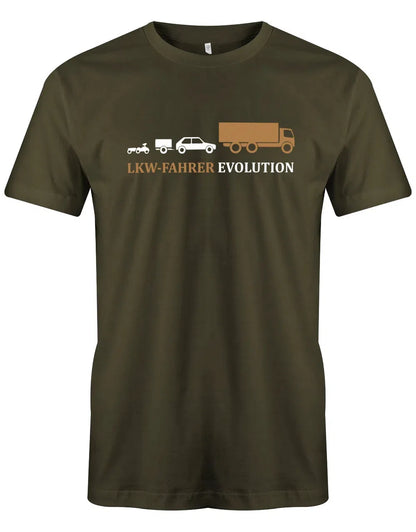 Lkw-Fahrer Evolution - LKW - Herren T-Shirt