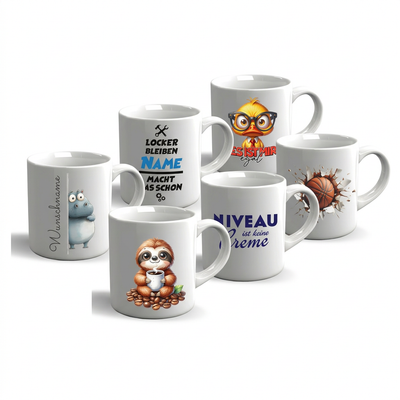 Lustige Tassen mit Sprüchen