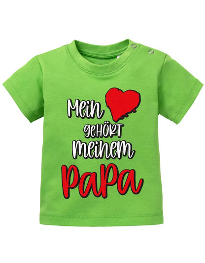 Mein Herz gehört meinem Papa - Baby T-Shirt