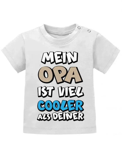 Mein Opa ist viel cooler als Deiner - Baby T-Shirt
