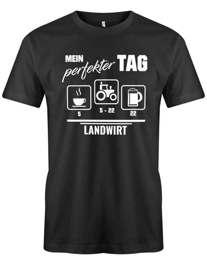 Mein perfekter Tag als Landwirt Traktor Bier - Herren T-Shirt