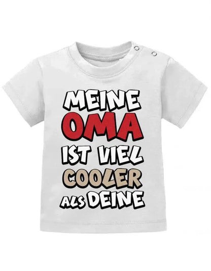 Meine Oma ist viel cooler als Deine - Baby T-Shirt