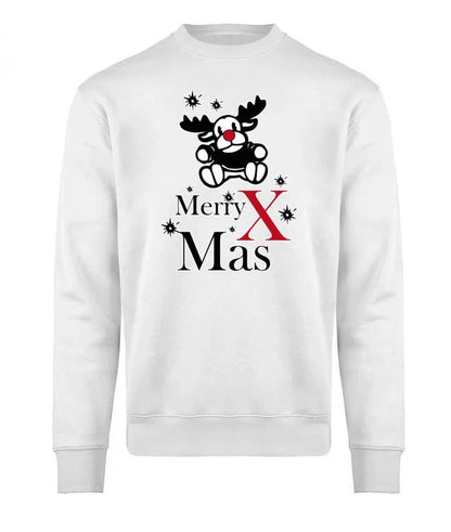 Merry X Mas Rudolf Weihnachten Pullover Unisex