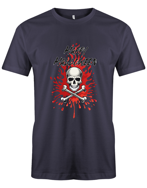 T-shirt Halloween Skull and Blood Splatter - L'imprimé de t-shirt effrayant ultime ! 