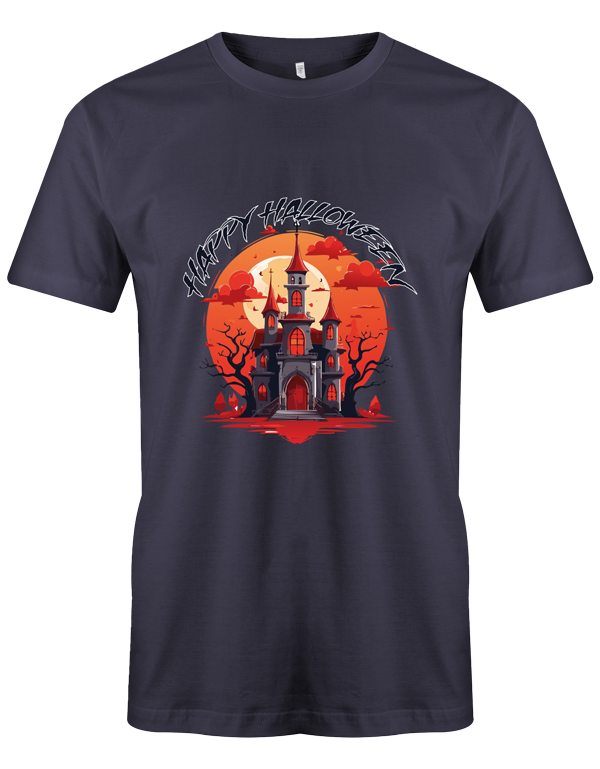 Costume d'Halloween Château Effrayant Joyeux Halloween - T-shirt drôle