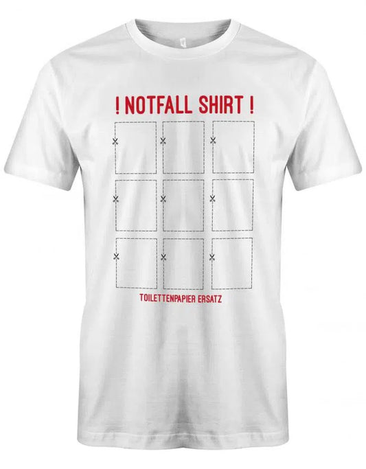 Notfall Shirt 9 Stück Toilettenpapier Fun Herren T-Shirt