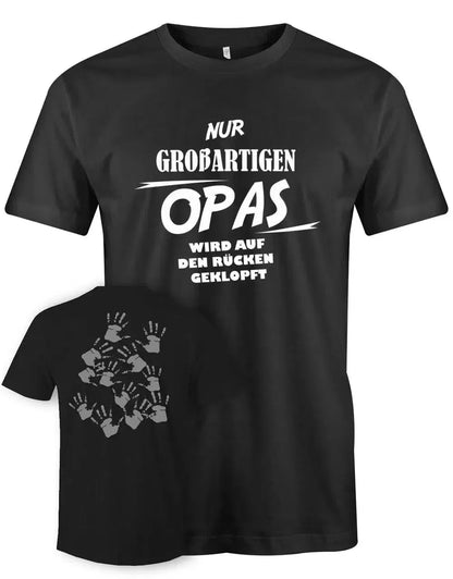 Nur großartigen Opas wird auf den Rücken geklopft - Herren T-Shirt
