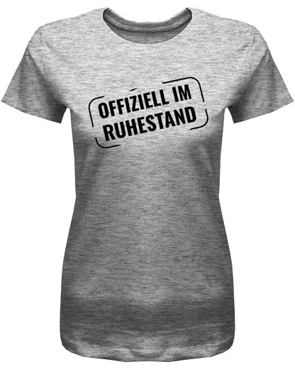 Offiziell Im Ruhestand Stempel Style - Frauen Rentnerin T-Shirt