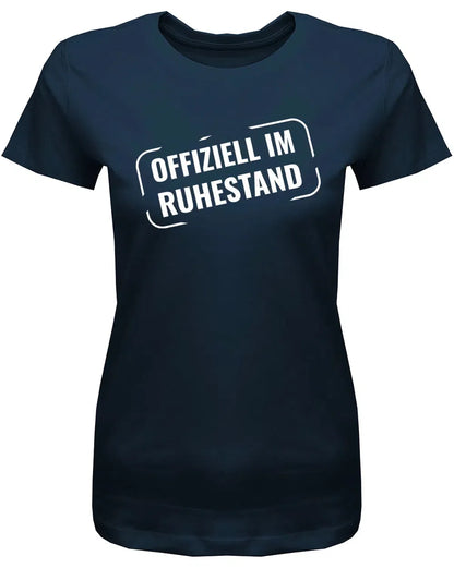 Offiziell Im Ruhestand Stempel Style - Frauen Rentnerin T-Shirt