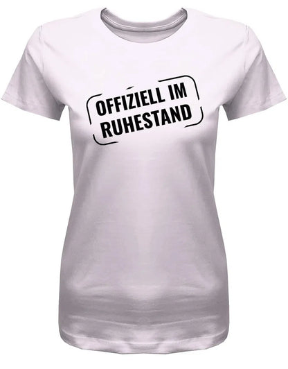 Offiziell Im Ruhestand Stempel Style - Frauen Rentnerin T-Shirt