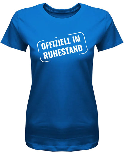 Offiziell Im Ruhestand Stempel Style - Frauen Rentnerin T-Shirt