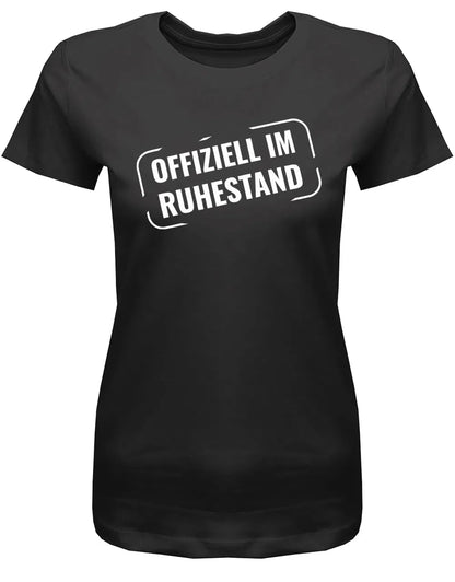 Offiziell Im Ruhestand Stempel Style - Frauen Rentnerin T-Shirt
