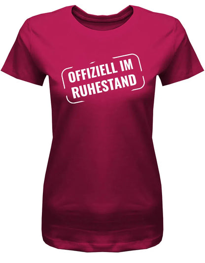 Offiziell Im Ruhestand Stempel Style - Frauen Rentnerin T-Shirt