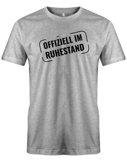 Offiziell Im Ruhestand Stempel Style - Männer Rentner T-Shirt