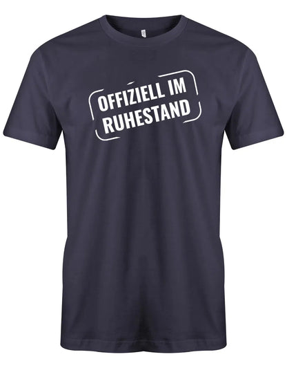 Offiziell Im Ruhestand Stempel Style - Männer Rentner T-Shirt