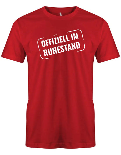 Offiziell Im Ruhestand Stempel Style - Männer Rentner T-Shirt