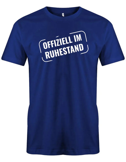 Offiziell Im Ruhestand Stempel Style - Männer Rentner T-Shirt