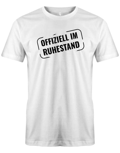 Offiziell Im Ruhestand Stempel Style - Männer Rentner T-Shirt