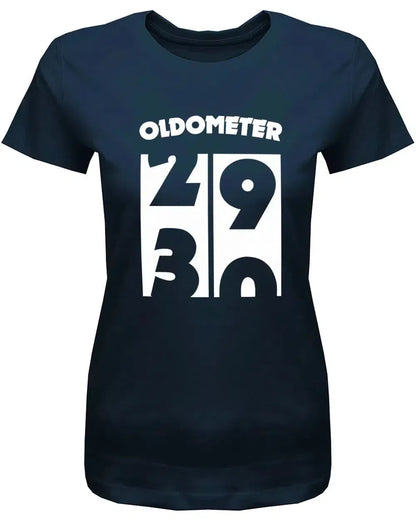 Oldometer Wechsel von 29 auf 30 Jahre - 30 Geburtstag Shirt Frau
