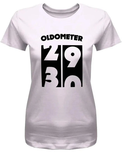 Oldometer Wechsel von 29 auf 30 Jahre - 30 Geburtstag Shirt Frau