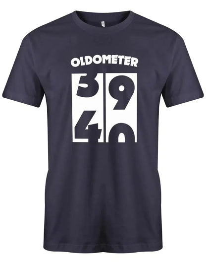 Oldometer Wechsel von 39 auf 40 Jahre - 40 Geburtstag Männer Shirt
