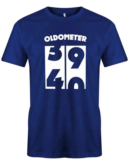 Oldometer Wechsel von 39 auf 40 Jahre - 40 Geburtstag Männer Shirt