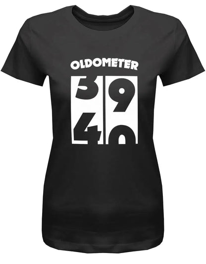 Oldometer Wechsel von 39 auf 40 Jahre - 40 Geburtstag Shirt Frau